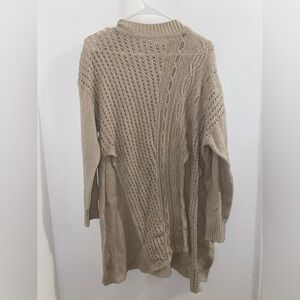Free People Harper Tie Sweater (Top Only)